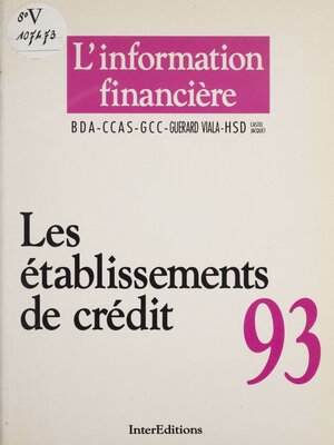 cover image of L'Information financière